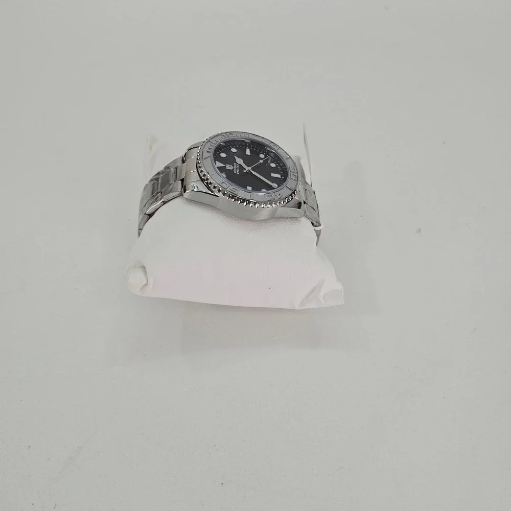 Streetwear Montres Prestige Watch Mens OS Silver Black Diver Style MPW-0267